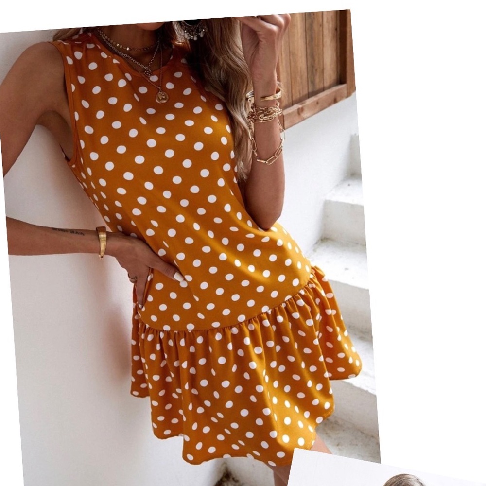 Polka dot dress, S, worn once